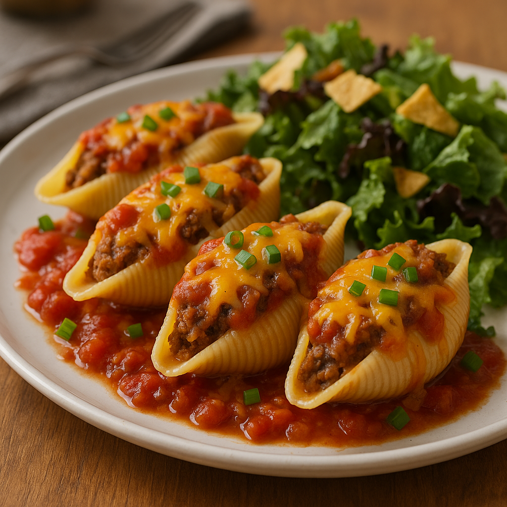 Taco Stuffed Pasta Shells